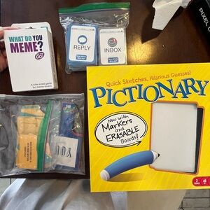Game bundle!! Pictionary, what do you meme, ultimate couples quiz and more